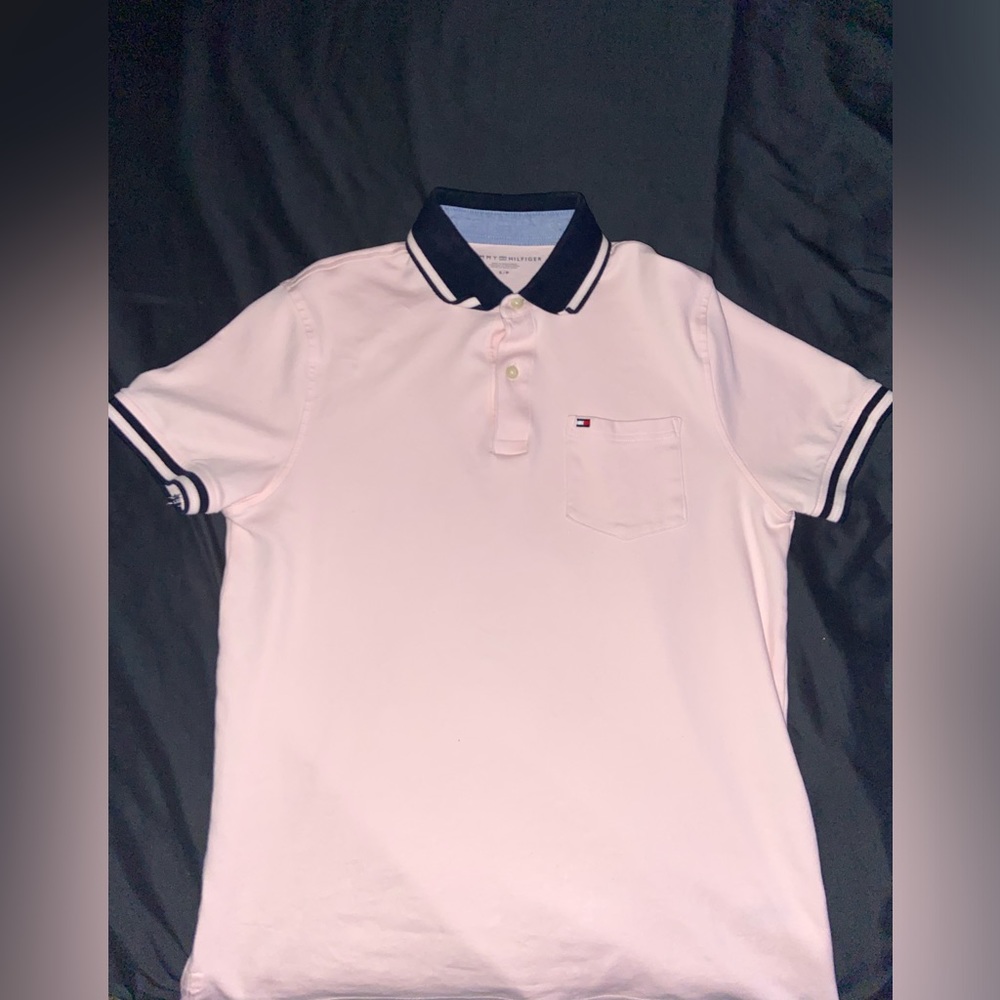 Small Pink Tommy Hilfiger Polo For men